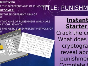 Eduqas GCSE RS Sin and Forgiveness Aims of Punishment