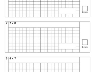 Multiplication Arithmetic Practice Papers (editable, with answers) - Year 4, Year 5 & Year 6