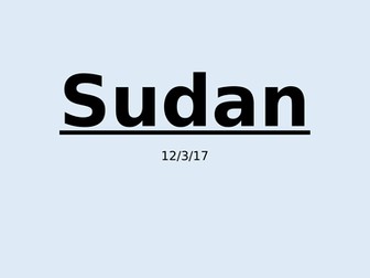 Sudan - Conflict