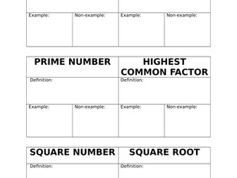 Properties of Integers - Factors, Multiples, Primes and Squares