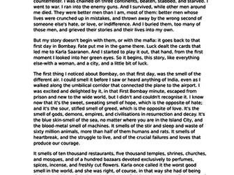 Paper 1 practice texts and questions - AQA English Language