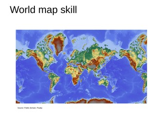 World map skills lesson