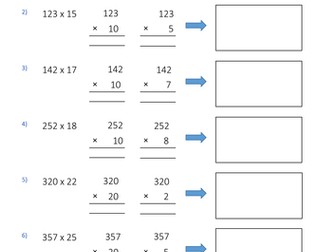 Long Multiplication Worksheets