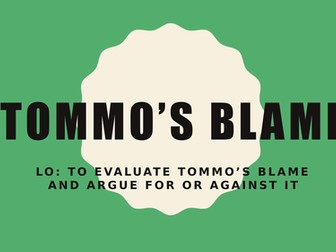 Private Peaceful - Is Tommo to blame for his father's death?