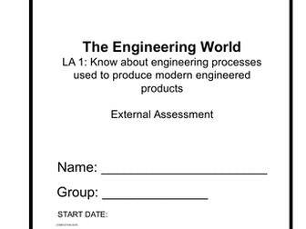 BTEC Engineering Unit 1 Learning Aim A Student Booklet
