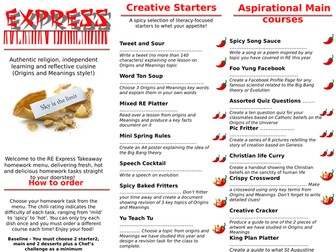 Origins and Meanings takeaway homework
