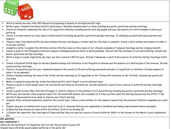 Good and Evil Homework GCSE