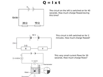 Charge current and time calculations