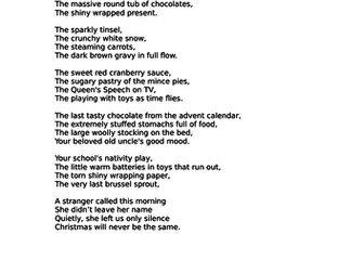 KS2 Christmas poetry - The Christmas Collector