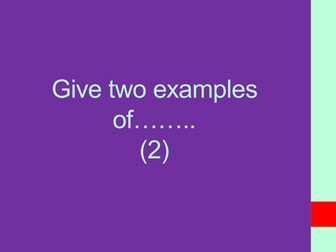 Edexcel GCSE Citizenship Question Types