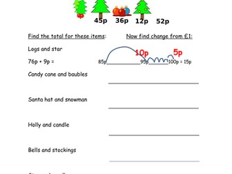 Collection of Year 1 and Year 2 money resources including reasoning, problem solving and fluency.