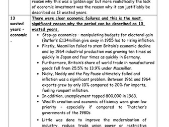 Model Answer: How accurate is the description 13 Wasted Years 1951-1964?