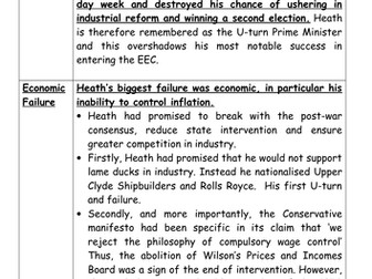 Model Answer: How successful was the Heath government of 1970-1974?