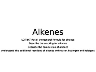 Gcse Chemstry Alkenes