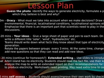 Extended writing energy resources for making electricity