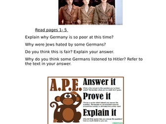 Anne Frank Presentation and Comprehension Activities