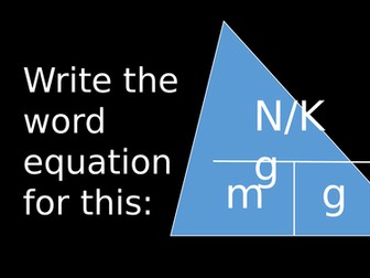 New AQA Physics Equations Starter - not supplied in exam!