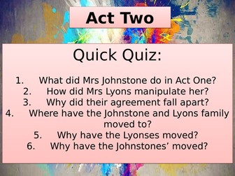 Act Two - Blood Brothers