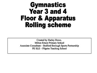 Gymnastics scheme of work for Key stage 2