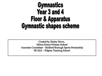 Gymnastics scheme of work for key stage 2