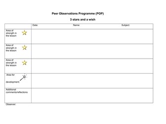 Peer Observations Programme Bundle