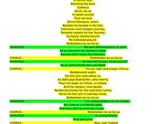 'The Frogs' Greek Theatre Script