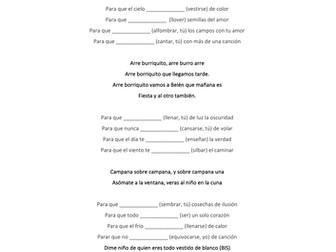 Canción para Navidad (Subjuntivo)