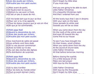 Petit papa Noel French Christmas song