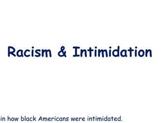 Racism and discrimination