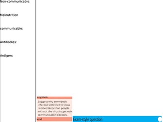 Edexcel revision for CB5-health and disease