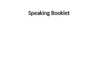 Speaking General conversation new AQA GCSE + model answers THEME 1,2,3