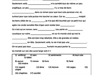 French blogger's review of No et Moi with key language removed