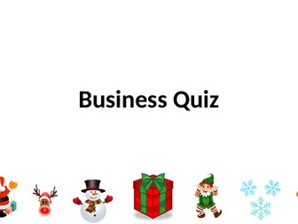 GCSE Business Studies/Christmas Quiz (updated with answers 2021)