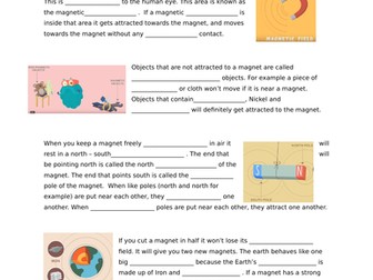 Magnets - 3 way differentiated worksheets including answers