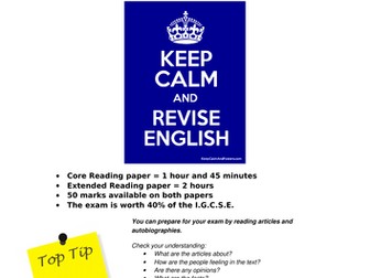 IGCSE Exam skills and revision booklet