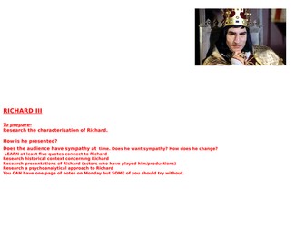 Richard III characterisation
