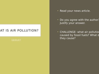 Edexcel Chemistry Combustable Fuels and Pollution