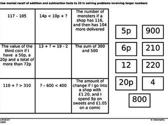 Year 3 and 4 maths puzzles / problems