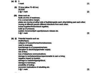 IGCSE EARTHQUAKE AND VOLCANO WORKBOOK