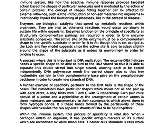 Biology essay the importance of shapes fitting together in cells and organisms image