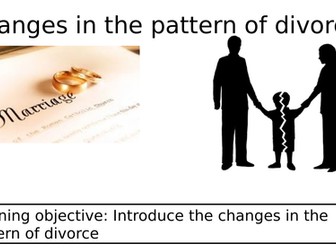 Changes in the pattern of  divorce