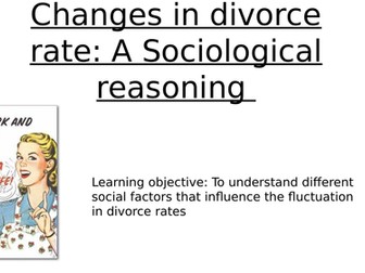 Sociological reasons for divorce