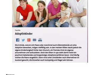 AQA A-level German (2016) Speaking card - Familie im Wandel