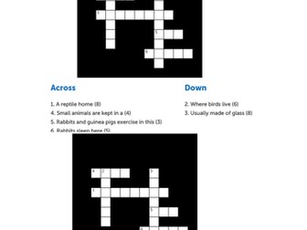 Animal Accommodation Crossword