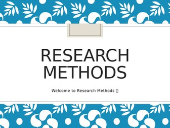 Sociological Research Methods