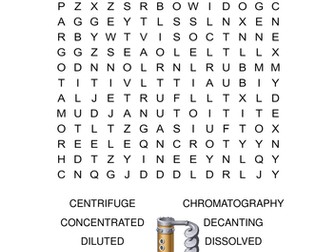 chemistry word search bundle includes 10 different word