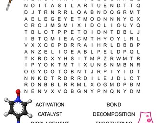chemistry word search bundle includes 10 different word