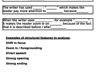Differentiated resource for analysis of structural techniques