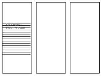 Trifold Template for Writing