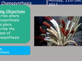 KS3 Activate Chemosynthesis